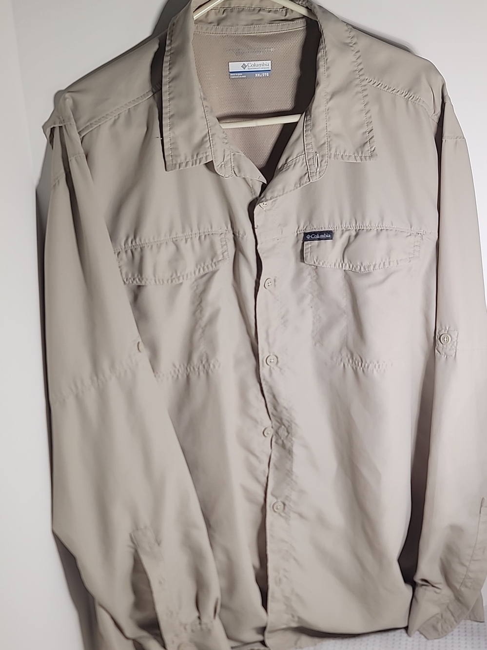 Columbia Men's Lightweight Outdoor Shirt Jacket - Beige